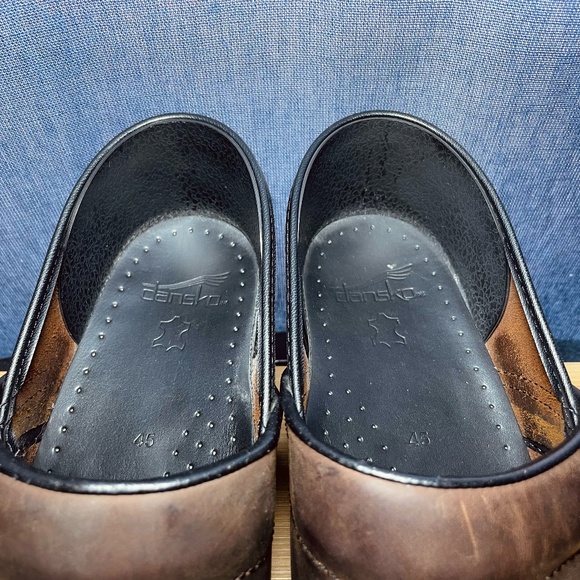 Dansko Professional Mens Clogs Shoes Oiled Leather Antique Brown Sz 45 11.5 12 main image 7